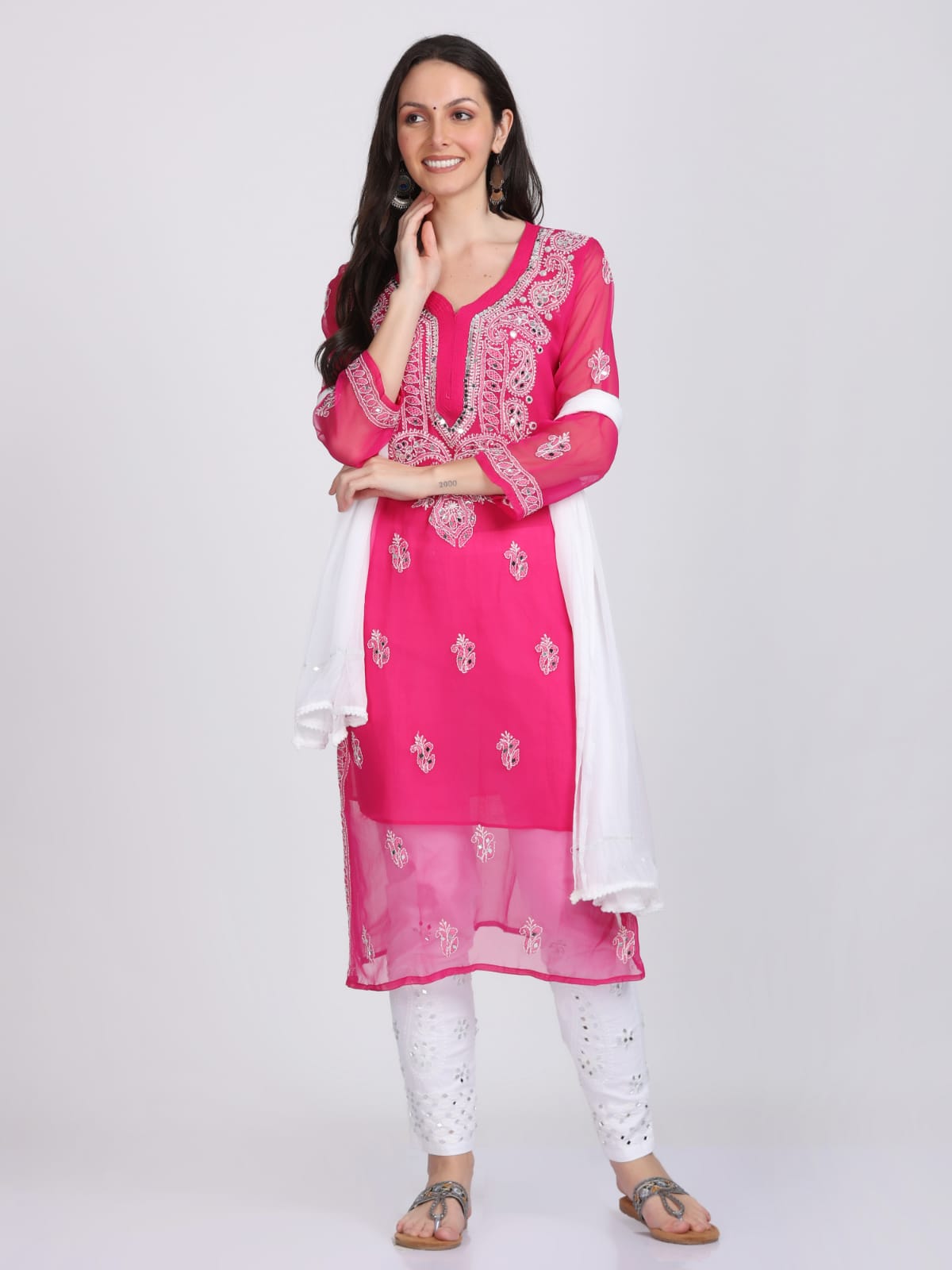 Mirror Gala Booti Kurti